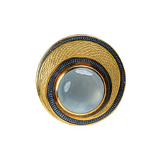 Load image into Gallery viewer, Pair of 18K Gold and Enamel Ear Clips