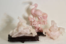 Load image into Gallery viewer, A group of Chinese rose quartz carvings