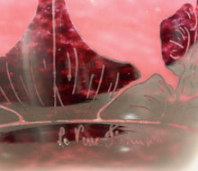 Load image into Gallery viewer, A Le Verre Francais Cameo Glass Vase