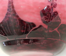 Load image into Gallery viewer, A Le Verre Francais Cameo Glass Vase