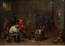Load image into Gallery viewer, A Large Berlin (K.P.M.) Porcelain Plaque After David II TENIERS