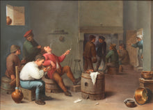 Load image into Gallery viewer, A Large Berlin (K.P.M.) Porcelain Plaque After David II TENIERS