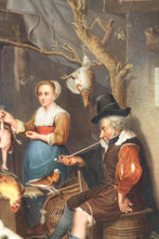 Load image into Gallery viewer, A Berlin (K.P.M.) Porcelain Plaque, circa 1880  painted with a tavern scene