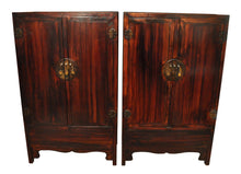Load image into Gallery viewer, A handsome pair of Ming style early 20th Century Wedding cabinets