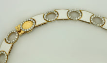 Load image into Gallery viewer, 18 Karat Gold, Sapphire, Diamond and Enamel Necklace