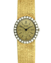 Load image into Gallery viewer, Piaget A yellow gold and diamond-set bracelet watch, Circa 1980