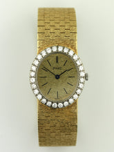 Load image into Gallery viewer, Piaget A yellow gold and diamond-set bracelet watch, Circa 1980