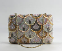 Load image into Gallery viewer, Fine Judith Lieber Pearl and Crystal Clutch