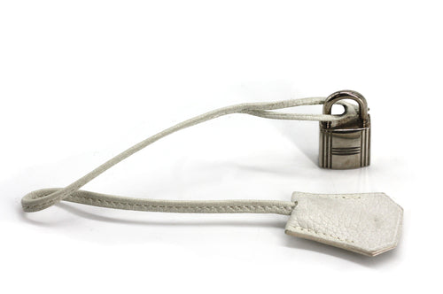 Hermes Palladium Bag Padlock w/ Toggle and Two Keys