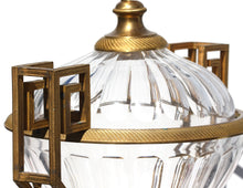 Load image into Gallery viewer, Monumental Pair of Gilt-Bronze Mounted Cut Crystal Vases