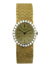 Load image into Gallery viewer, Piaget A yellow gold and diamond-set bracelet watch, Circa 1980