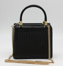 Load image into Gallery viewer, Barry Kieselstein-Cord Woven Black Leather Handbag