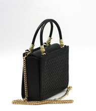 Load image into Gallery viewer, Barry Kieselstein-Cord Woven Black Leather Handbag