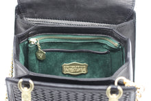 Load image into Gallery viewer, Barry Kieselstein-Cord Woven Black Leather Handbag