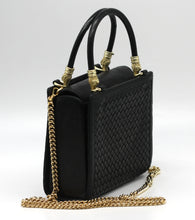 Load image into Gallery viewer, Barry Kieselstein-Cord Woven Black Leather Handbag