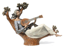 Load image into Gallery viewer, Large Lladro Figure of a Girl Playing The Mandolin