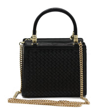 Load image into Gallery viewer, Barry Kieselstein-Cord Woven Black Leather Handbag