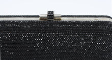 Load image into Gallery viewer, Judith Lieber Black Minaudiere Evening Bag