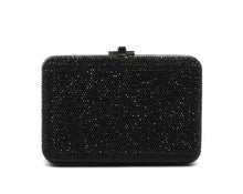 Load image into Gallery viewer, Judith Lieber Black Minaudiere Evening Bag