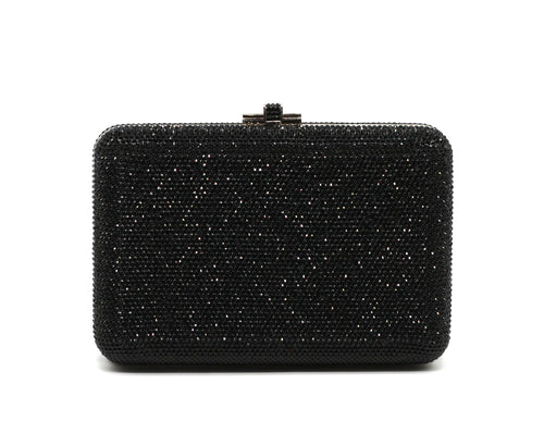 Judith Lieber Black Minaudiere Evening Bag