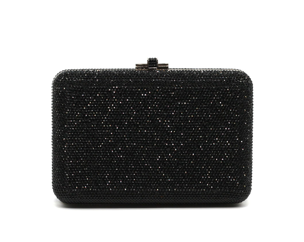 Judith Lieber Black Minaudiere Evening Bag