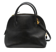 Load image into Gallery viewer, Atelier J.P. Renard Black Leather Bolide Type Handbag