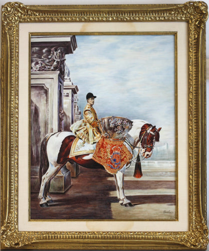 Boehm Porcelain Equestrian Plaque