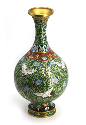 Chinese Cloisonne Enamel Vase