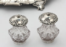 Load image into Gallery viewer, Victorian Silver and Cut-Glass Ink Standish