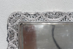 Continental Silver Rectangular Tray, Probably German