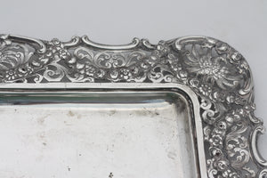 Continental Silver Rectangular Tray, Probably German