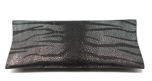 Manila Stingray Platinum Tiger Striated Clutch
