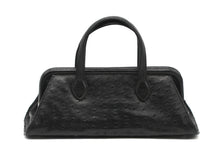 Load image into Gallery viewer, Good Lana Marks Diamond Dust Black Ostrich Handbag