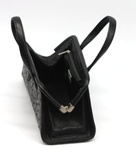 Load image into Gallery viewer, Good Lana Marks Diamond Dust Black Ostrich Handbag