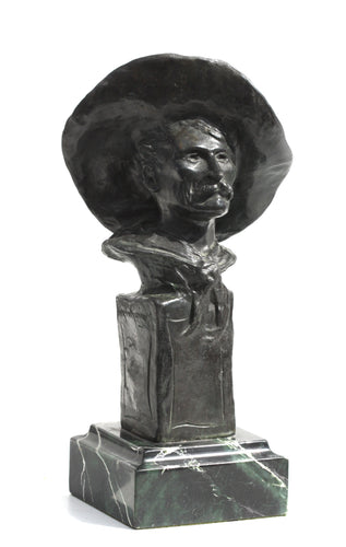 After, Frederic Remington, (American, 1861-1909) The Sergeant, patinated bronze