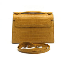 Load image into Gallery viewer, Laurent Effel Sienna Yellow Alligator Handbag