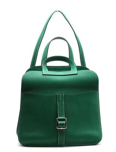 Hermes Taurillon Vert Vertigo Clemence Halzan 31 GM