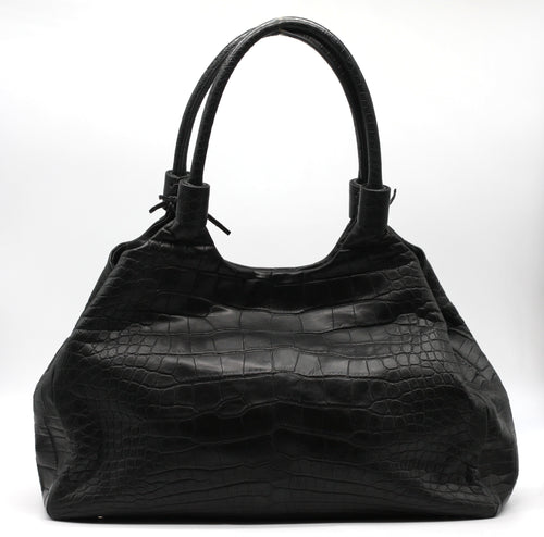 Laurent Effel Black Crocodile Handbag
