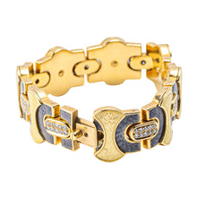 Load image into Gallery viewer, Leo de Vroomen — Enamel and Diamond Bracelet