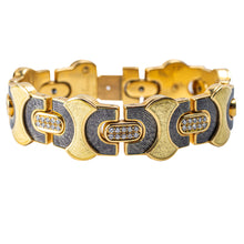 Load image into Gallery viewer, Leo de Vroomen — Enamel and Diamond Bracelet
