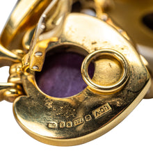 Load image into Gallery viewer, Leo de Vroomen, Pair of 18K Gold and STAR RUBY Ear Clips