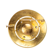 Load image into Gallery viewer, Leo de Vroomen 18 K Yellow Gold, Diamond and Pearl Brooch