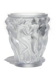 Load image into Gallery viewer, Lalique France, “Bacchantes” Frosted Crystal Vase