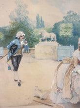 Load image into Gallery viewer, Pair of Watercolors by  Lucina Rossi, (French, 1846-1913)