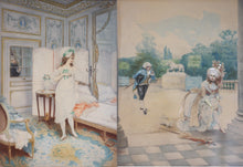 Load image into Gallery viewer, Pair of Watercolors by  Lucina Rossi, (French, 1846-1913)