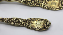 Load image into Gallery viewer, Pair of Tiffany &amp; Co. Chrysanthemum Gilt Sterling Silver Spoons