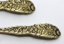 Load image into Gallery viewer, Pair of Tiffany &amp; Co. Chrysanthemum Gilt Sterling Silver Spoons