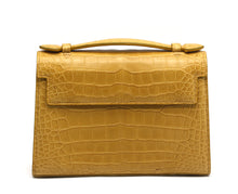 Load image into Gallery viewer, Laurent Effel Sienna Yellow Alligator Handbag