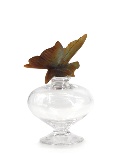 Daum Pate de Verre Glass Butterfly Perfume Bottle