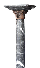 Load image into Gallery viewer, Pair of Napoleon III Style Marble and Patinated Bronze Pedestals